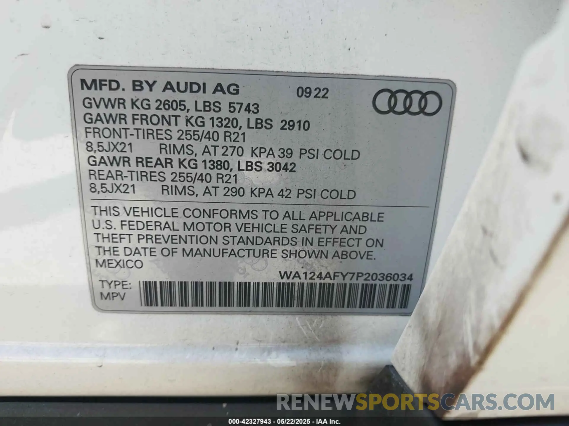 9 fotografías del automóvil dañado WA124AFY7P2036034 AUDI SQ5 SPORTBACK 2023
