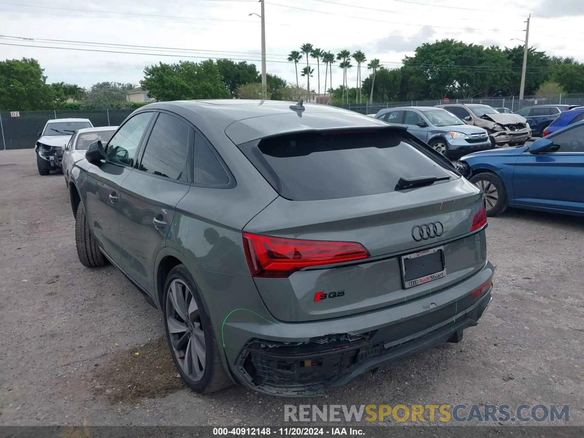 6 fotografías del automóvil dañado WA124AFY7P2070703 AUDI SQ5 SPORTBACK 2023