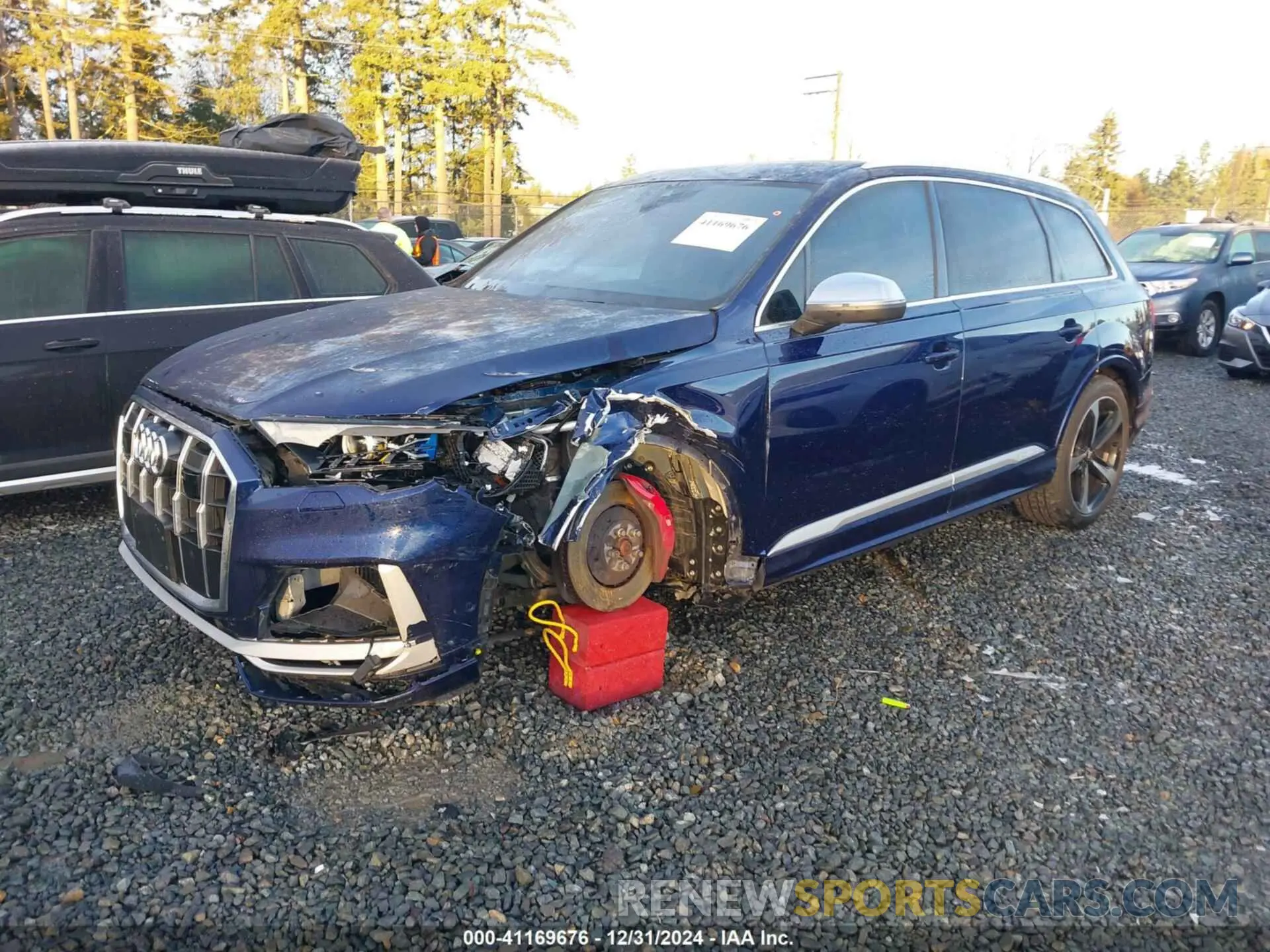 2 fotografías del automóvil dañado WA1AWAF70LD009074 AUDI SQ7 2020