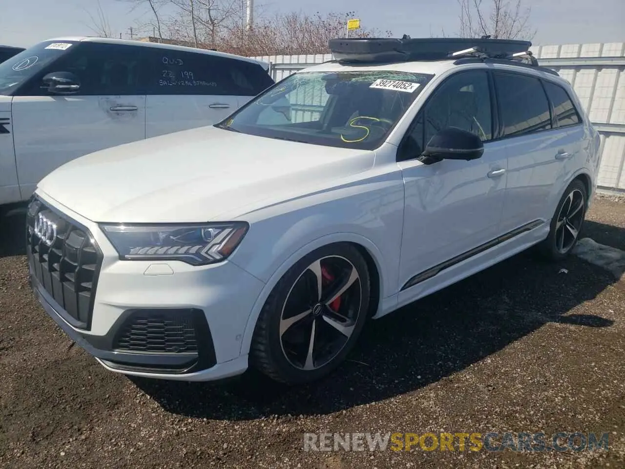 2 fotografías del automóvil dañado WA1AWAF78LD009131 AUDI SQ7 2020
