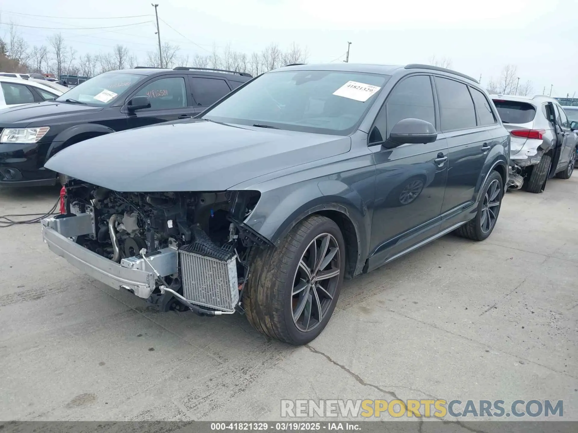 2 fotografías del automóvil dañado WA1VWBF74MD000533 AUDI SQ7 2021