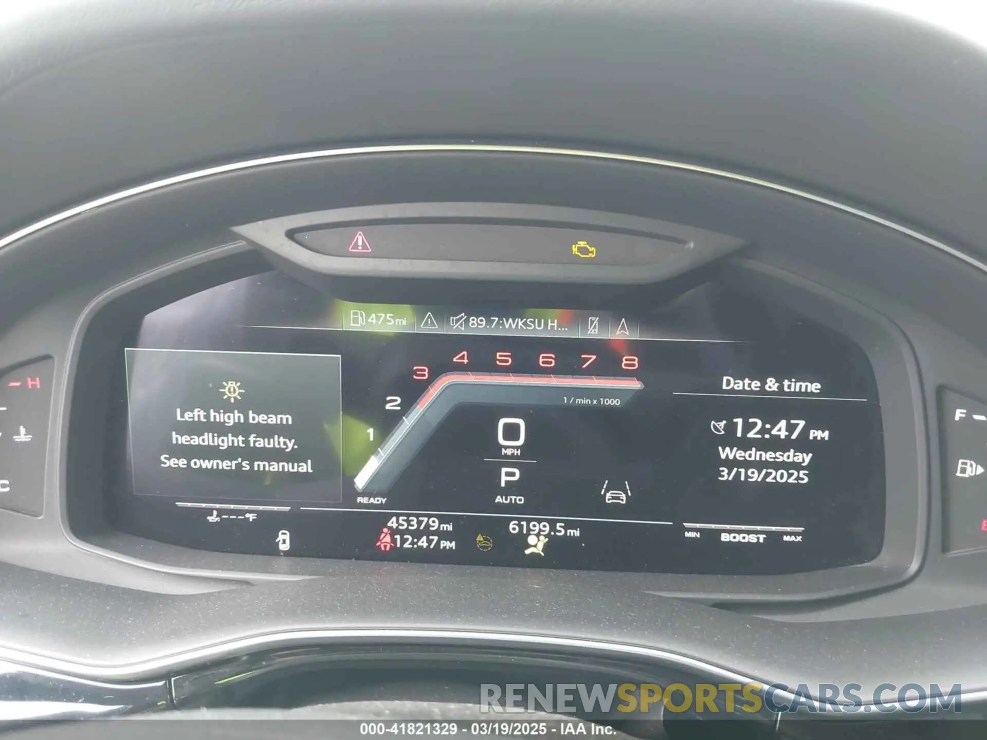 7 fotografías del automóvil dañado WA1VWBF74MD000533 AUDI SQ7 2021