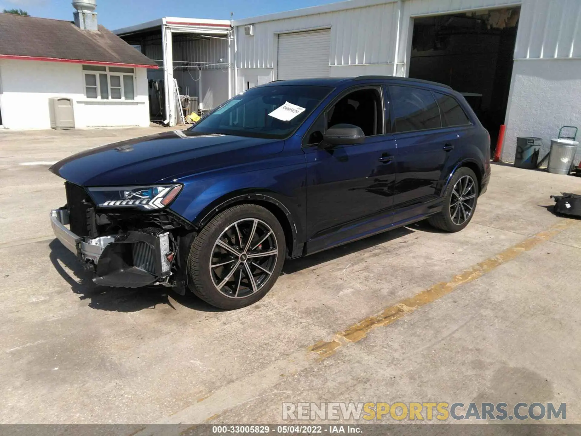 2 fotografías del automóvil dañado WA1VWBF7XMD017580 AUDI SQ7 2021