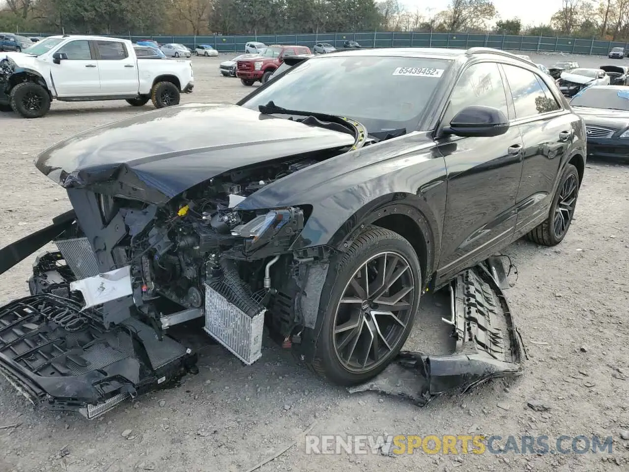 2 fotografías del automóvil dañado WA1CWAF18LD027195 AUDI SQ8 2020