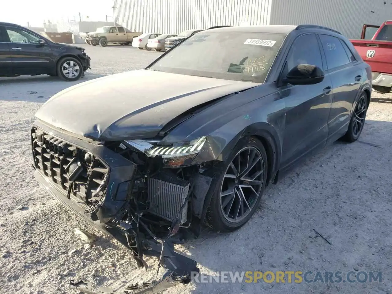 2 fotografías del automóvil dañado WA1CWAF1XLD024945 AUDI SQ8 2020
