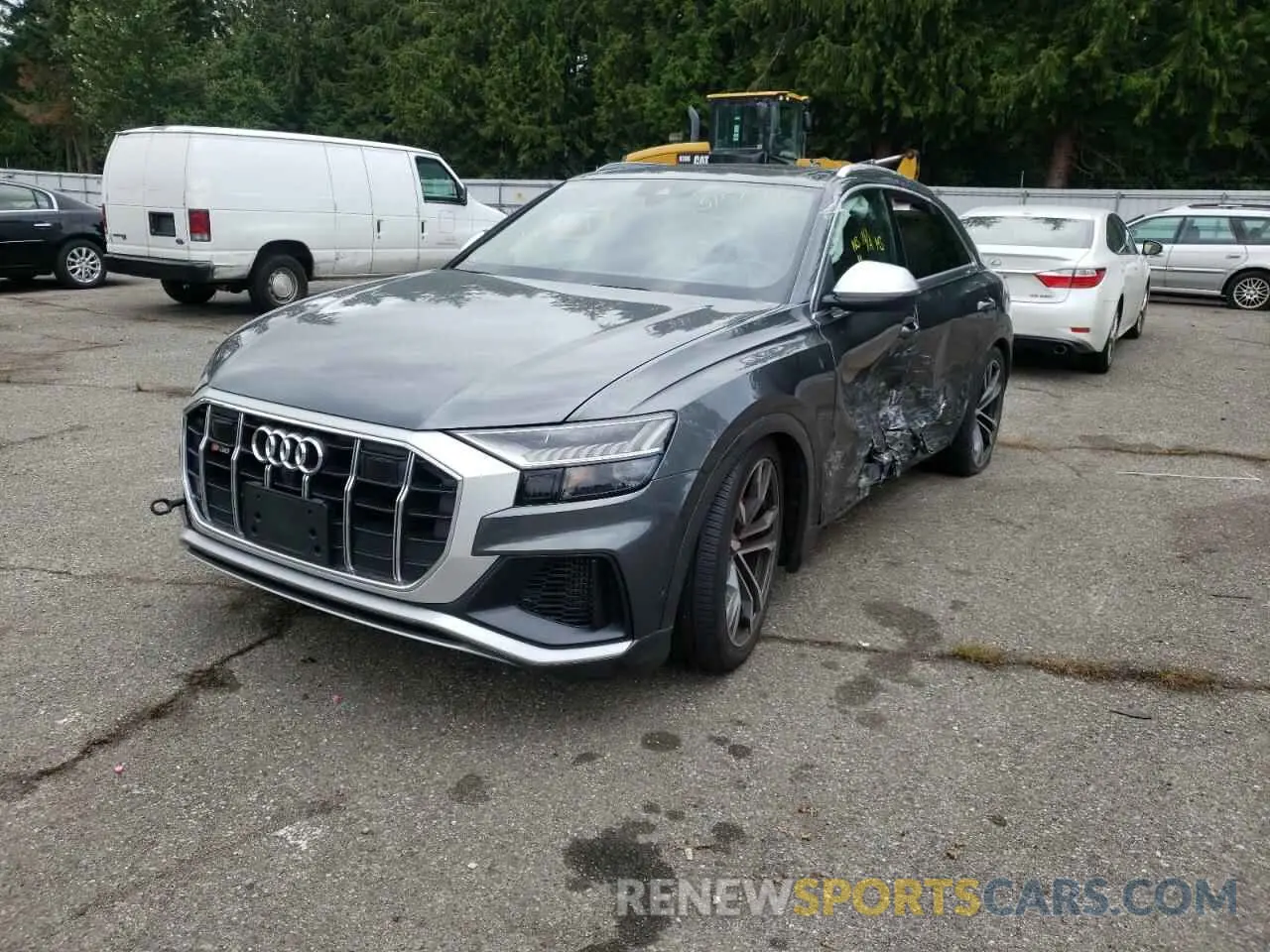 2 fotografías del automóvil dañado WA1CWBF12MD001781 AUDI SQ8 2021