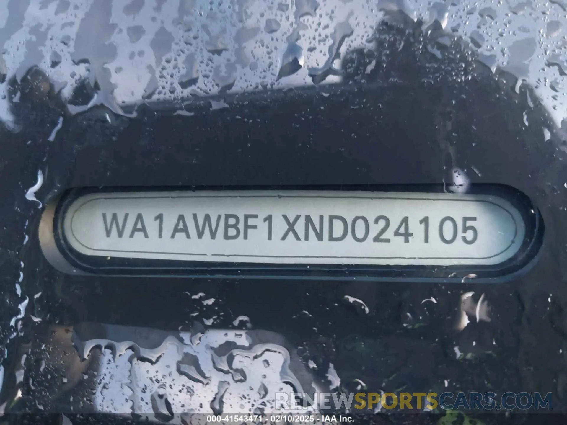 9 fotografías del automóvil dañado WA1AWBF1XND024105 AUDI SQ8 2022