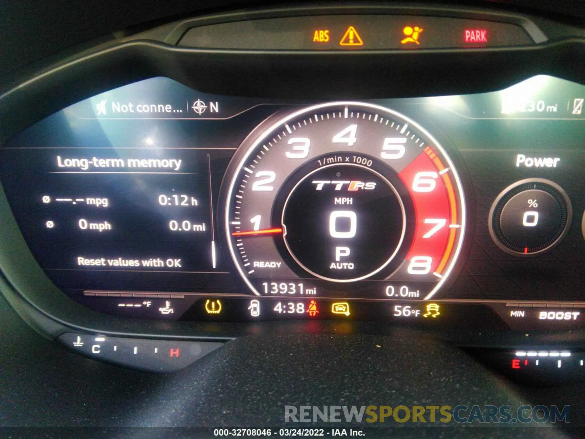 7 fotografías del automóvil dañado WUAASAFV2M1901025 AUDI TT RS 2021