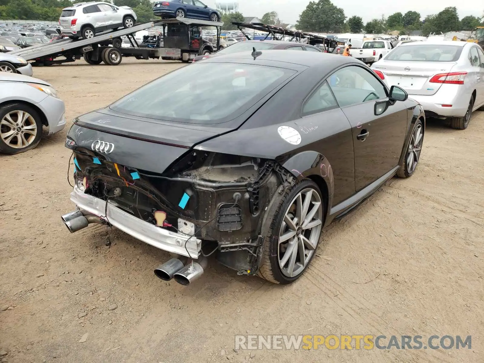 4 fotografías del automóvil dañado TRUA1AFV6K1002381 AUDI TTS 2019