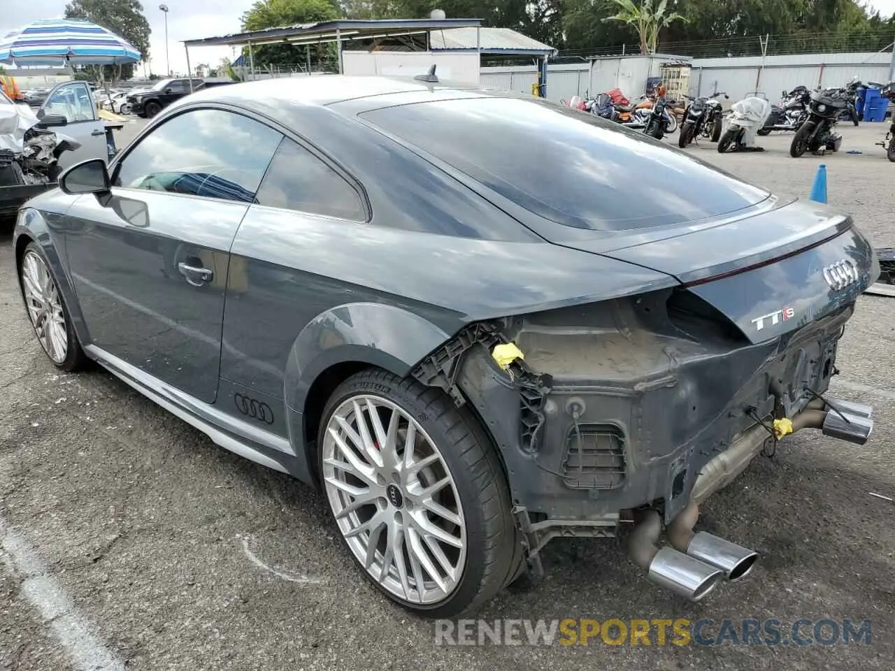 2 fotografías del automóvil dañado TRUA1AFV8K1005833 AUDI TTS 2019