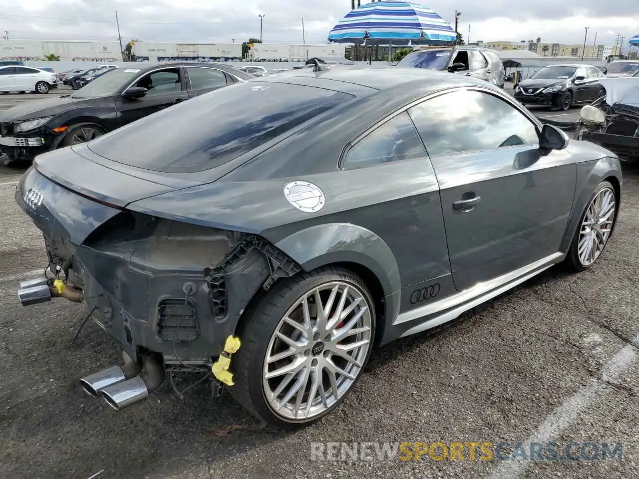 3 fotografías del automóvil dañado TRUA1AFV8K1005833 AUDI TTS 2019