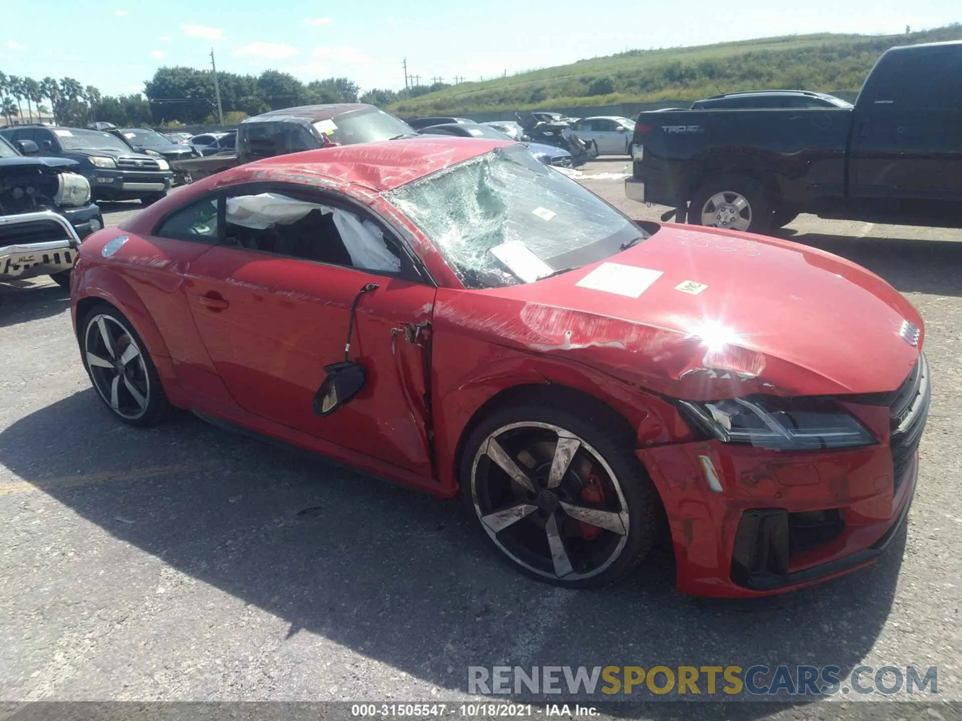 1 fotografías del automóvil dañado TRUA1AFV4M1007033 AUDI TTS 2021