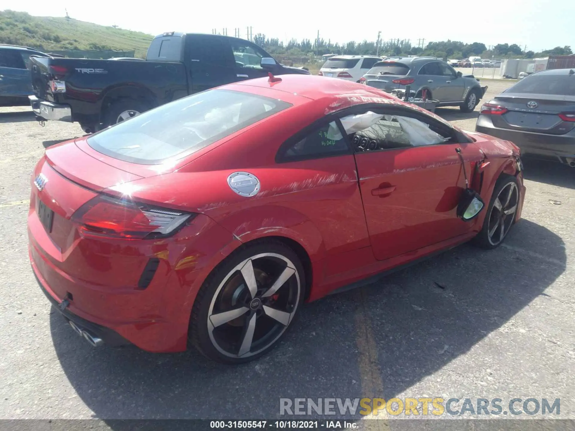 4 fotografías del automóvil dañado TRUA1AFV4M1007033 AUDI TTS 2021