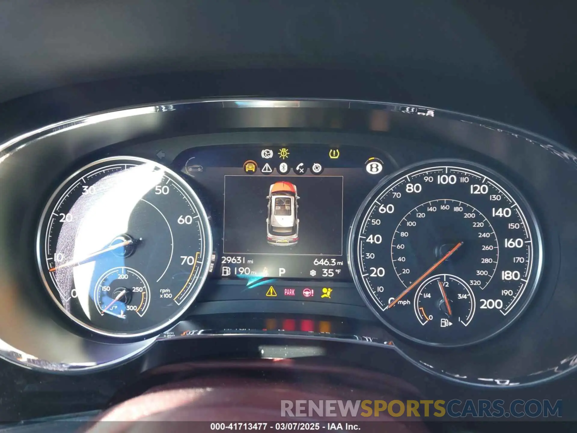 7 fotografías del automóvil dañado SJAAM2ZV9KC024576 BENTLEY BENTAYGA 2019