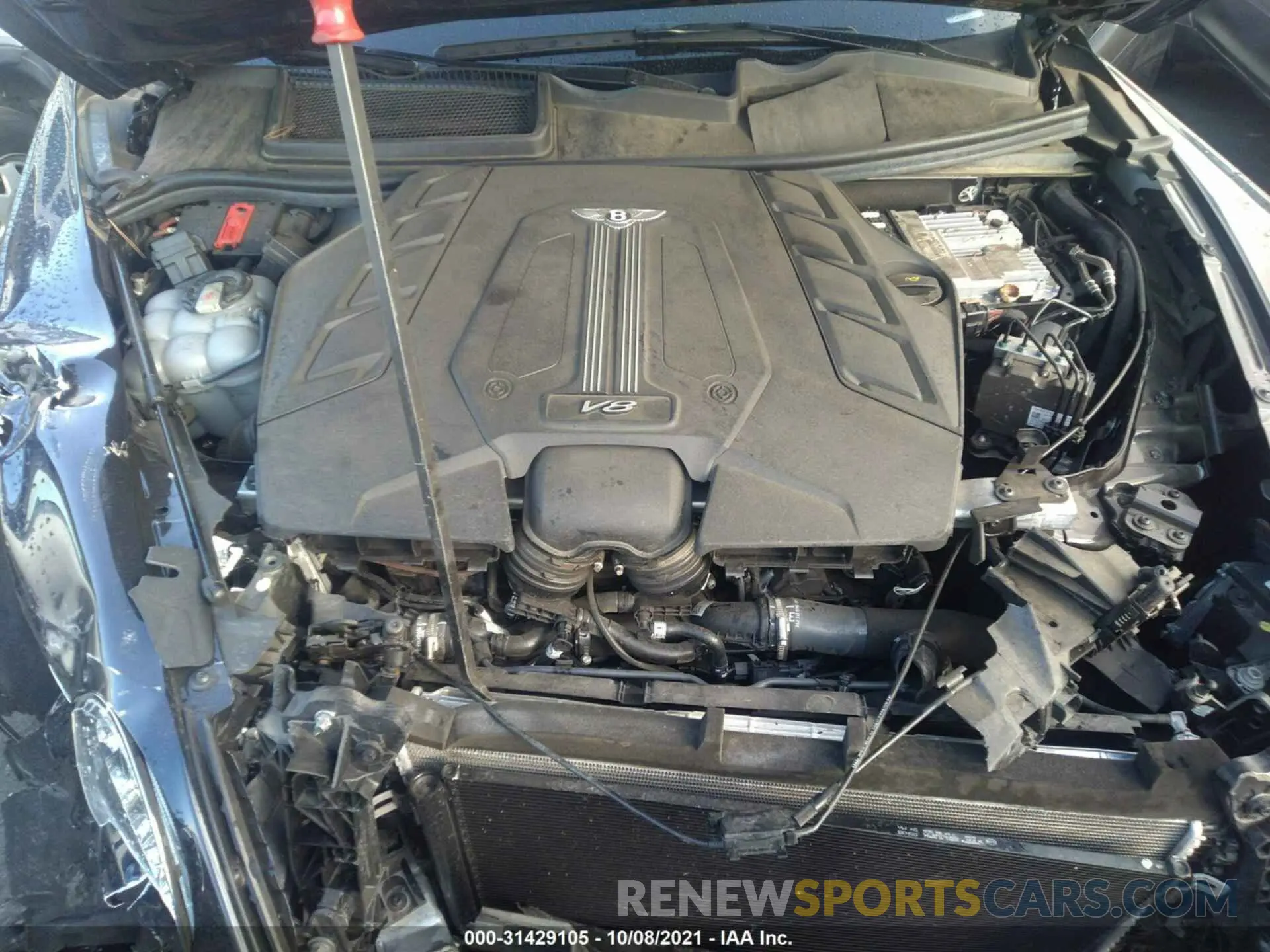 10 fotografías del automóvil dañado SJAAM2ZV8LC030516 BENTLEY BENTAYGA 2020