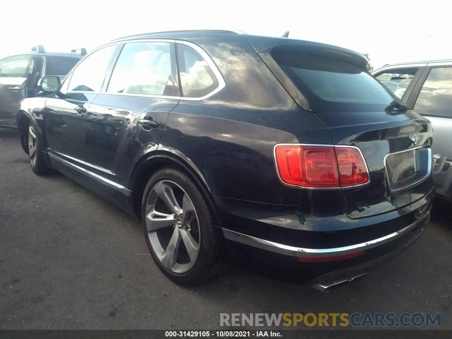 3 fotografías del automóvil dañado SJAAM2ZV8LC030516 BENTLEY BENTAYGA 2020