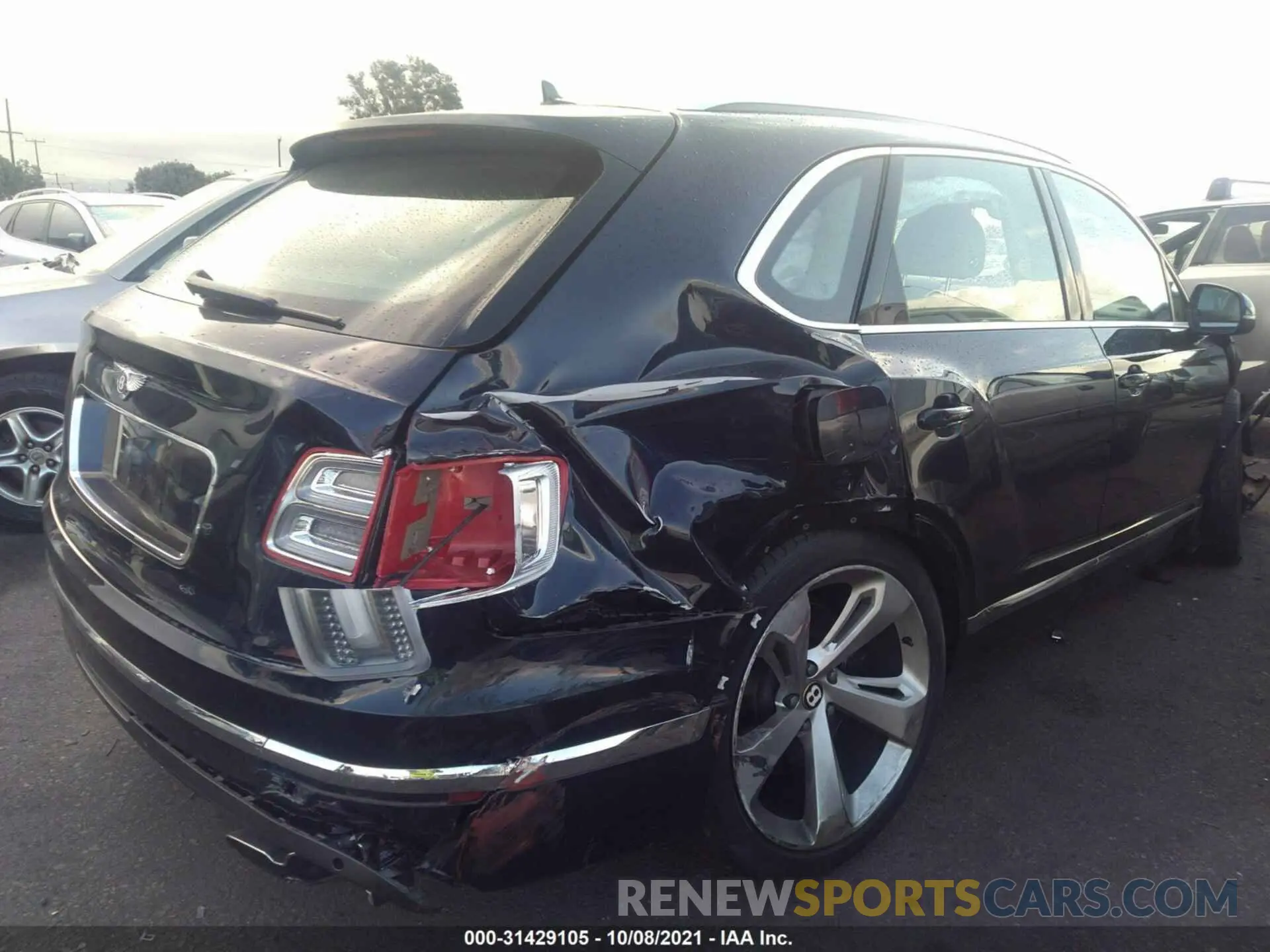 4 fotografías del automóvil dañado SJAAM2ZV8LC030516 BENTLEY BENTAYGA 2020