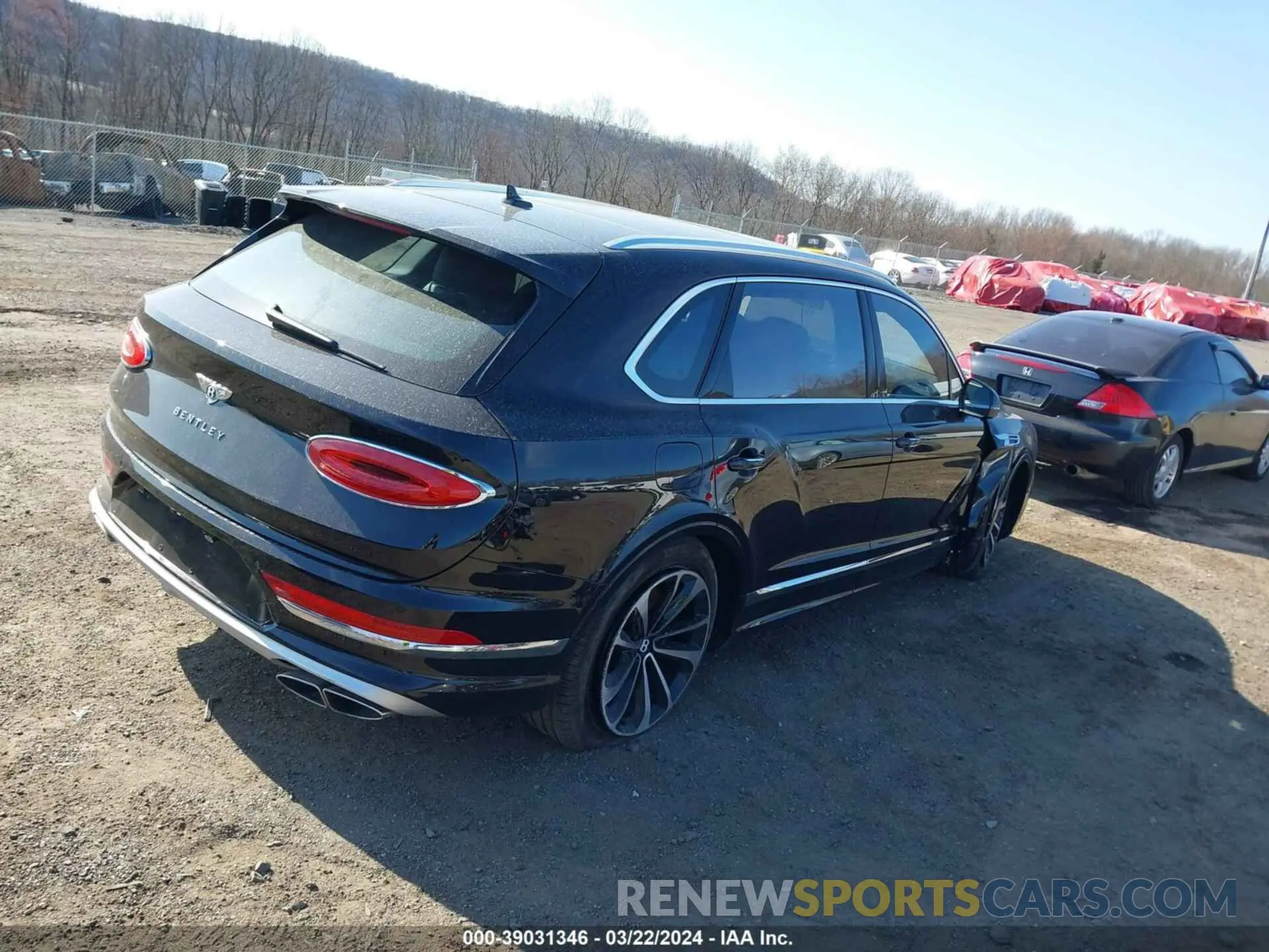 4 fotografías del automóvil dañado SJAHT2ZVXPC020528 BENTLEY BENTAYGA 2023