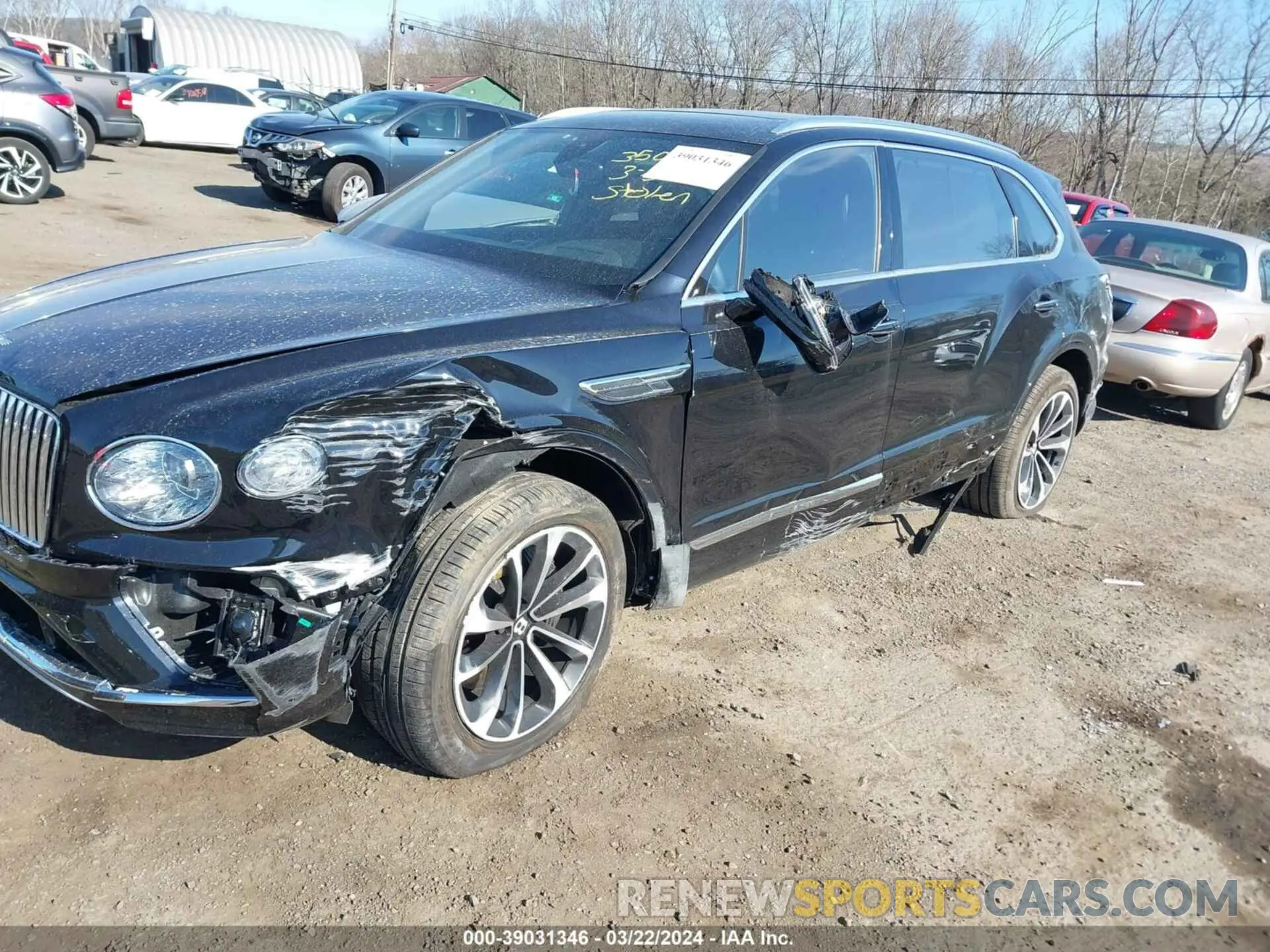 6 fotografías del automóvil dañado SJAHT2ZVXPC020528 BENTLEY BENTAYGA 2023