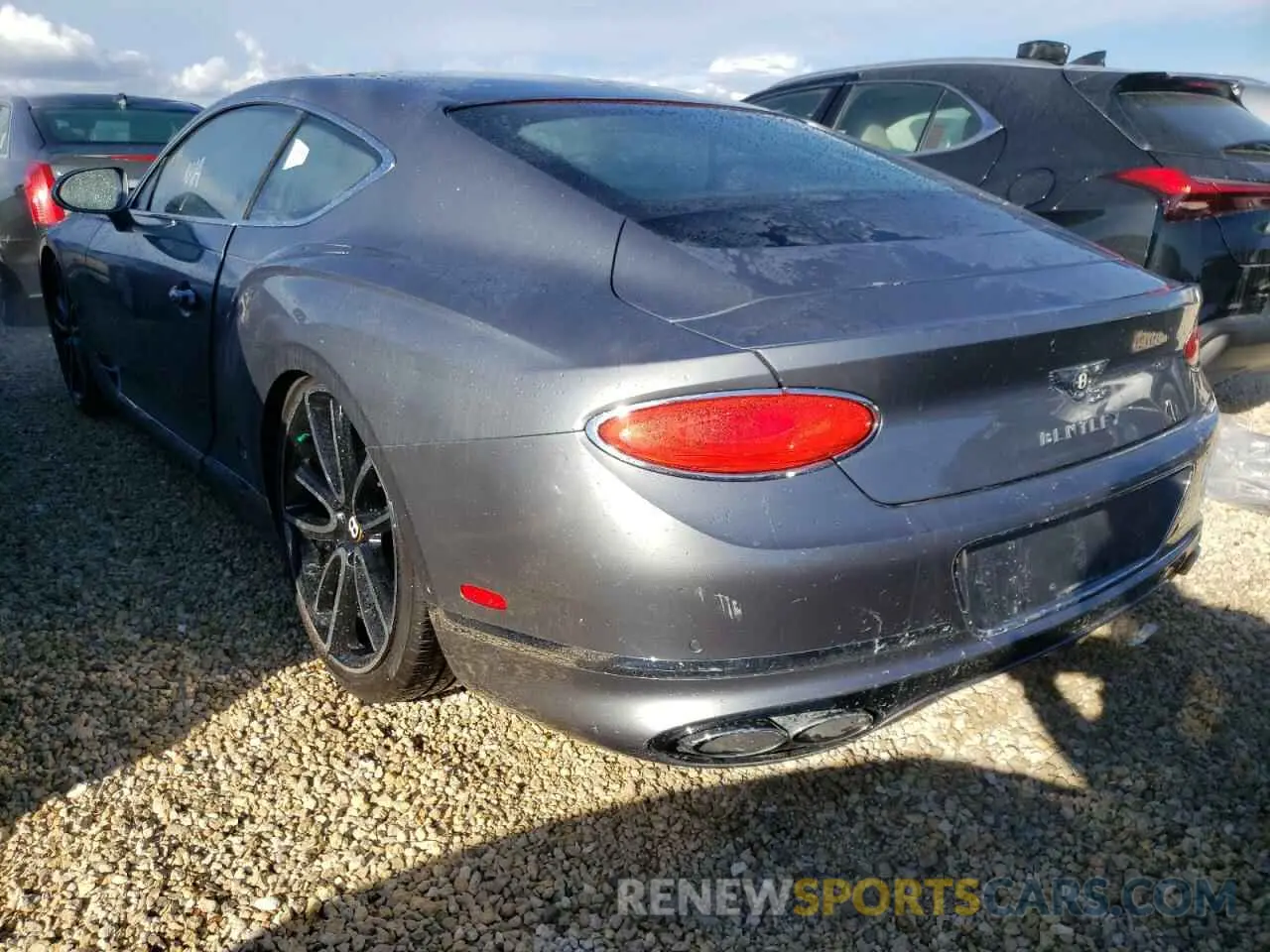 3 fotografías del automóvil dañado SCBCG2ZG1LC076188 BENTLEY CONTINENTA 2020