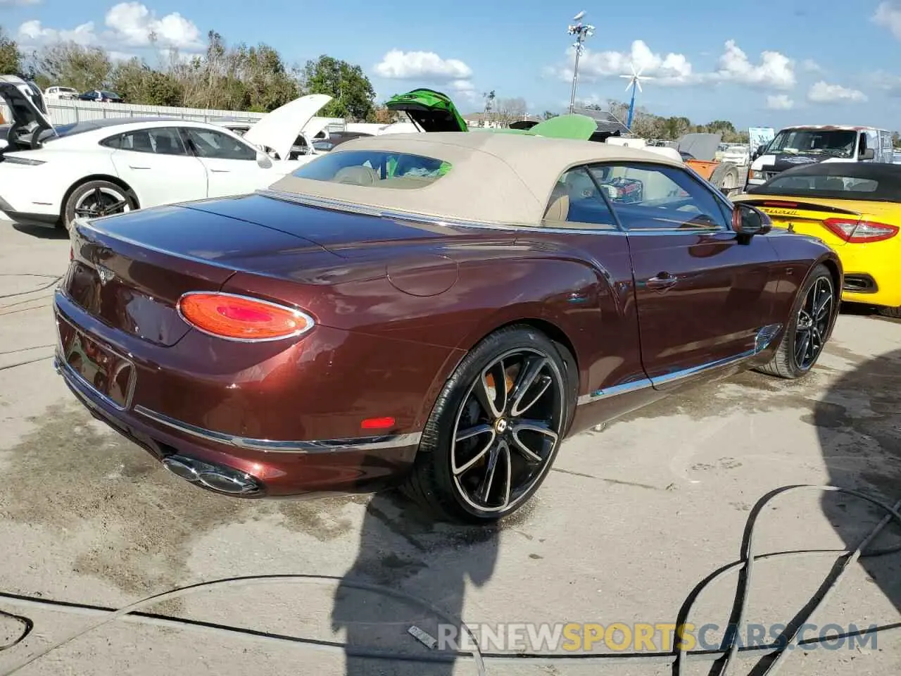 3 fotografías del automóvil dañado SCBDG4ZGXLC078411 BENTLEY CONTINENTA 2020
