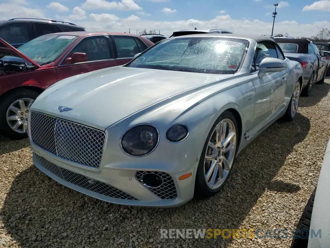 2 fotografías del automóvil dañado SCBDG4ZG9NC093646 BENTLEY CONTINENTA 2022
