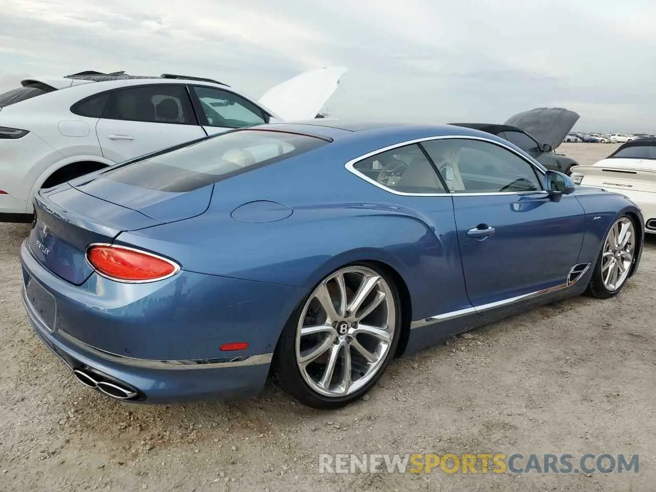 3 fotografías del automóvil dañado SCBCG2ZGXPC005562 BENTLEY CONTINENTA 2023