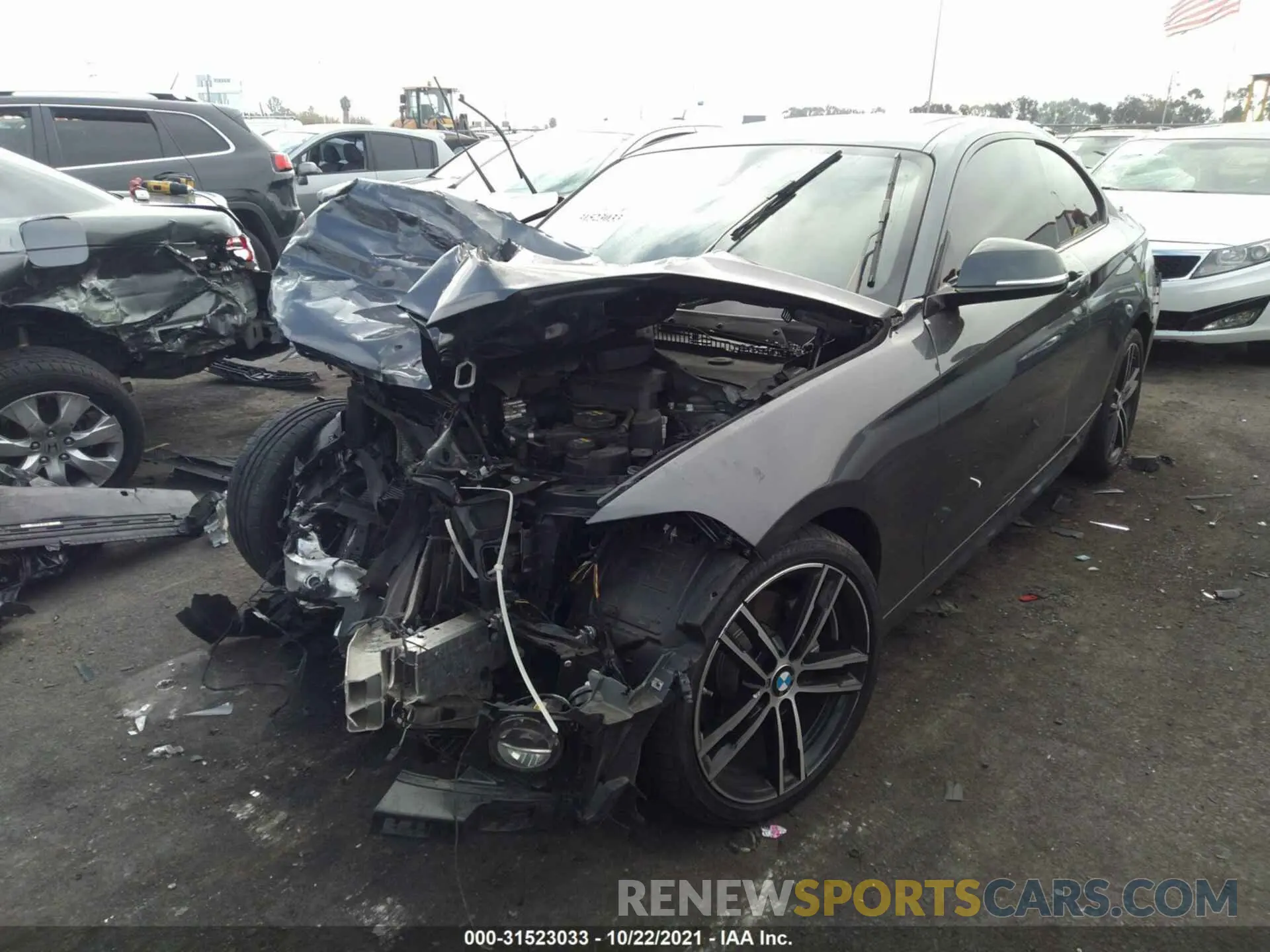 2 fotografías del automóvil dañado WBA2J1C0XL7E70507 BMW 2 SERIES 2020