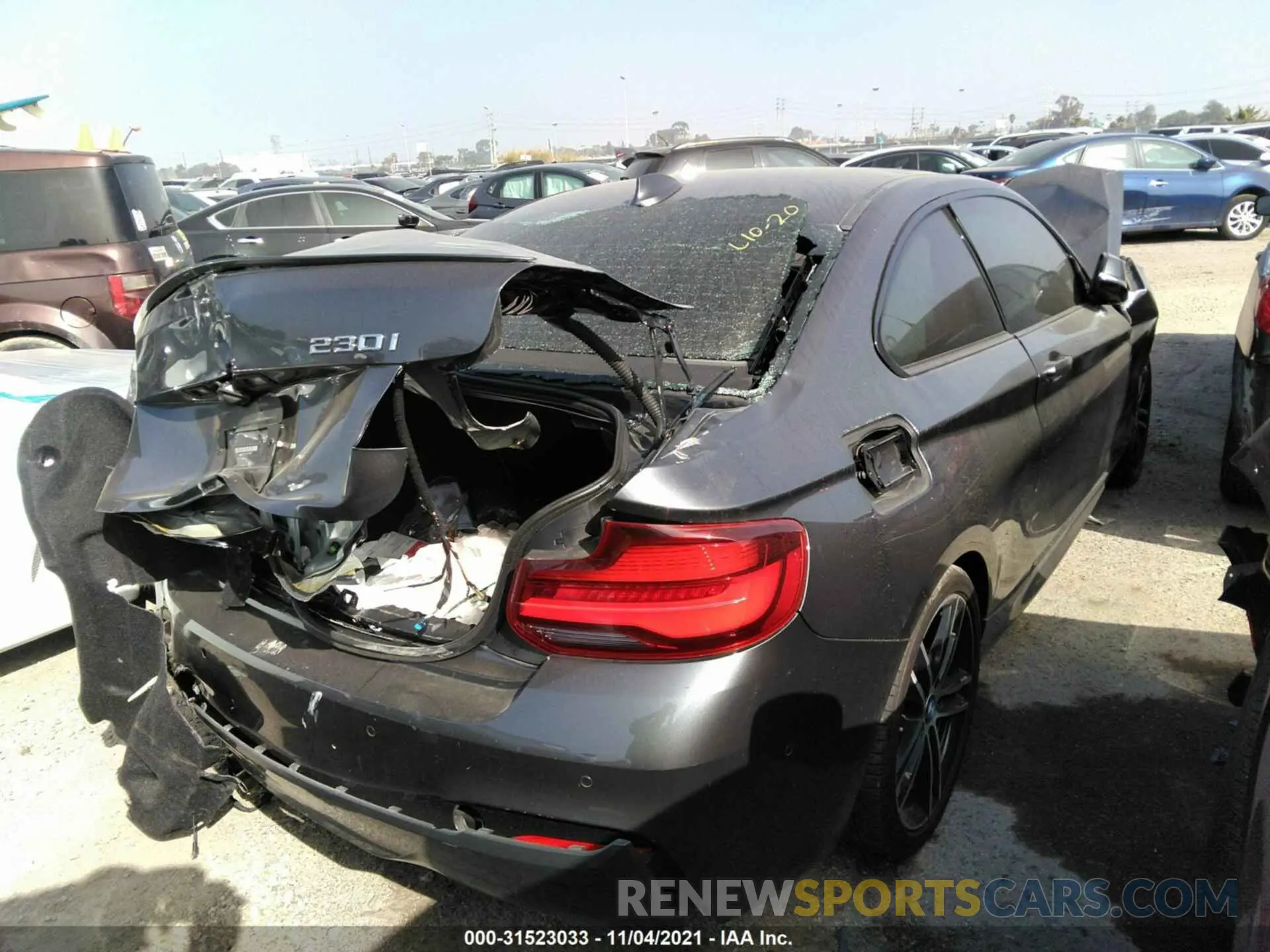 4 fotografías del automóvil dañado WBA2J1C0XL7E70507 BMW 2 SERIES 2020
