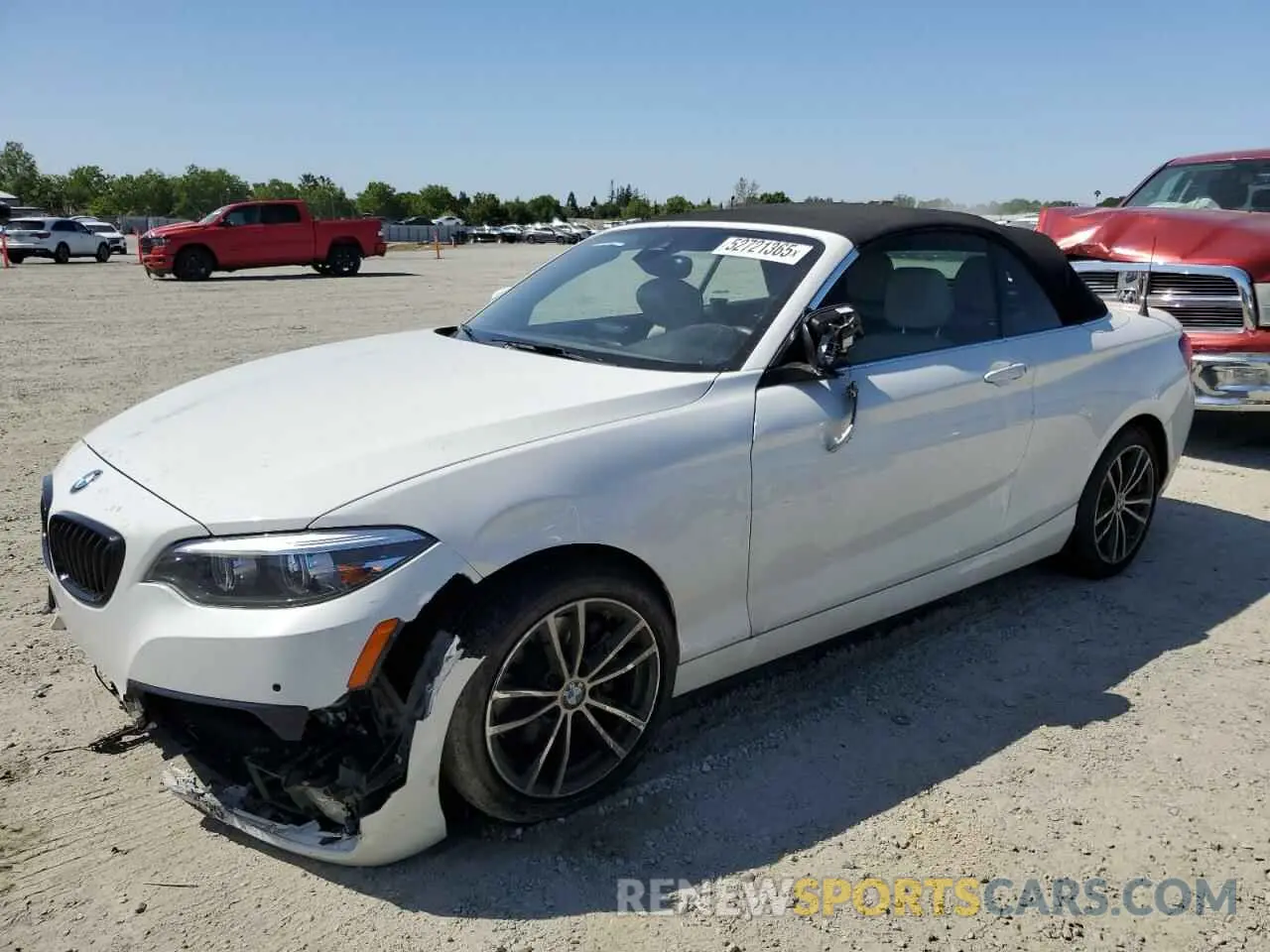 1 fotografías del automóvil dañado WBA2M7C04L7F61332 BMW 2 SERIES 2020