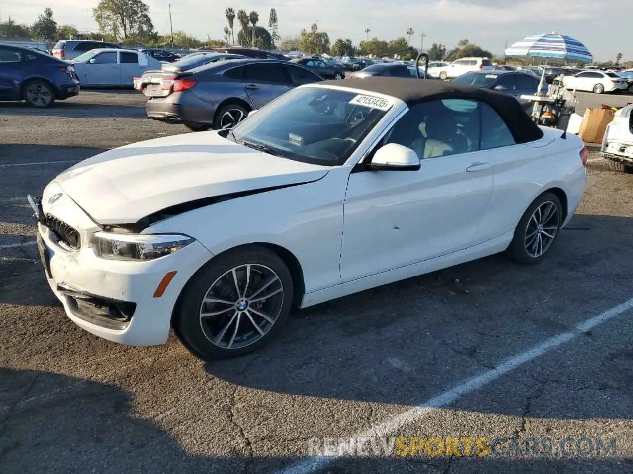 1 fotografías del automóvil dañado WBA2M7C05L7F00152 BMW 2 SERIES 2020