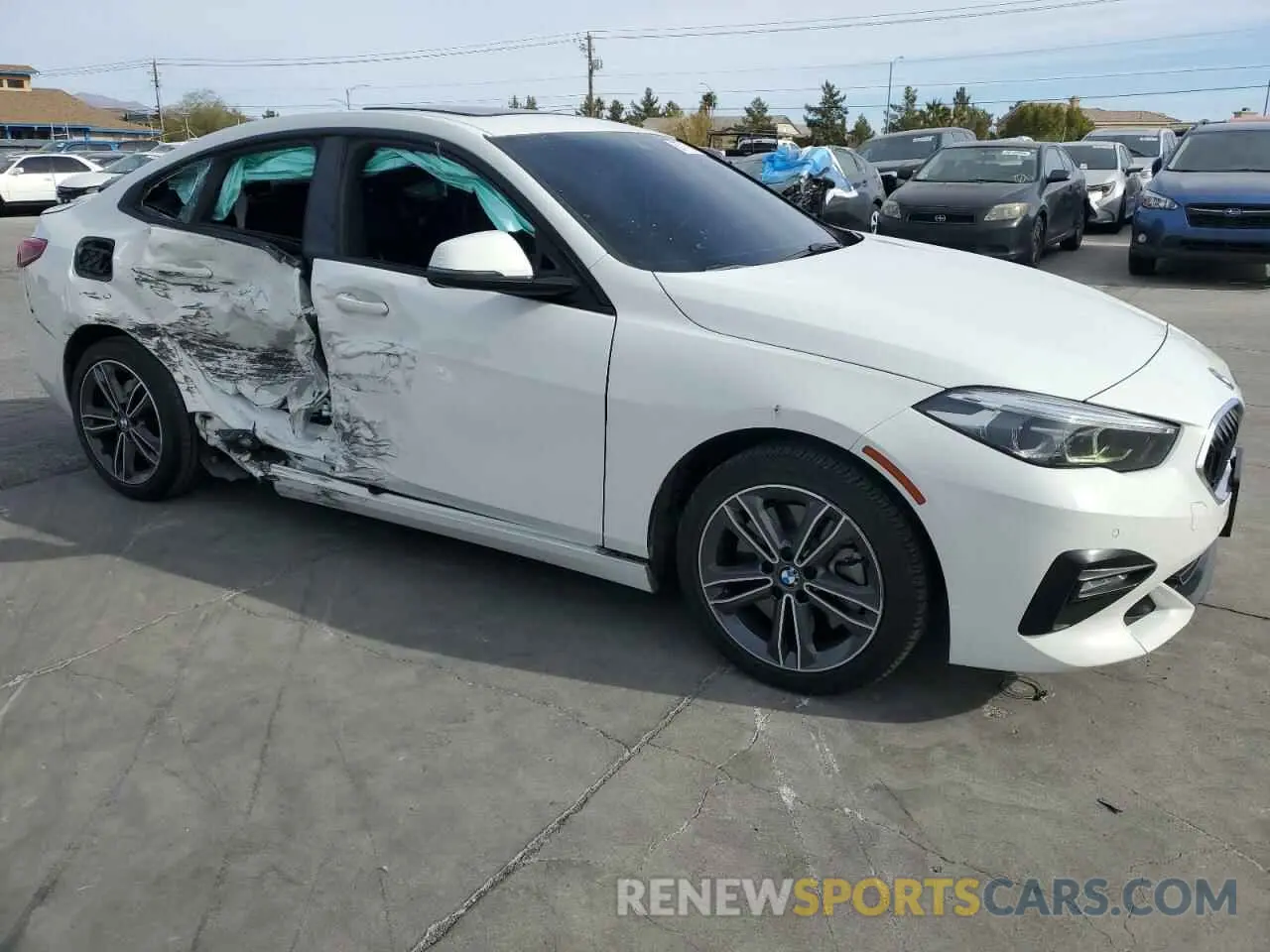4 fotografías del automóvil dañado WBA73AK00M7G52266 BMW 2 SERIES 2021