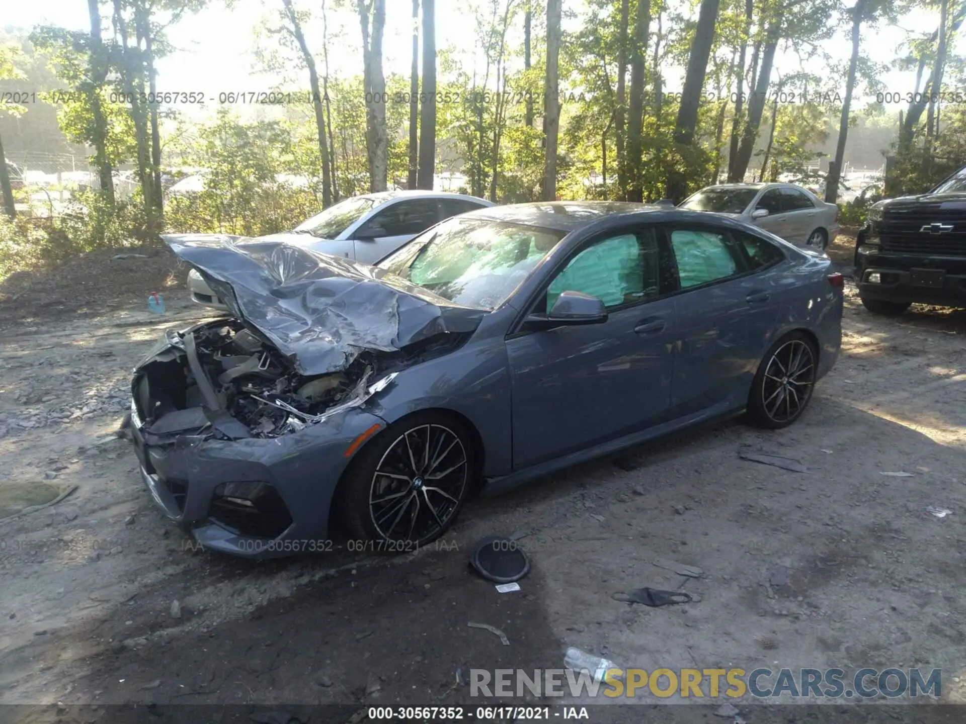 2 fotografías del automóvil dañado WBA73AK09M7G96167 BMW 2 SERIES 2021