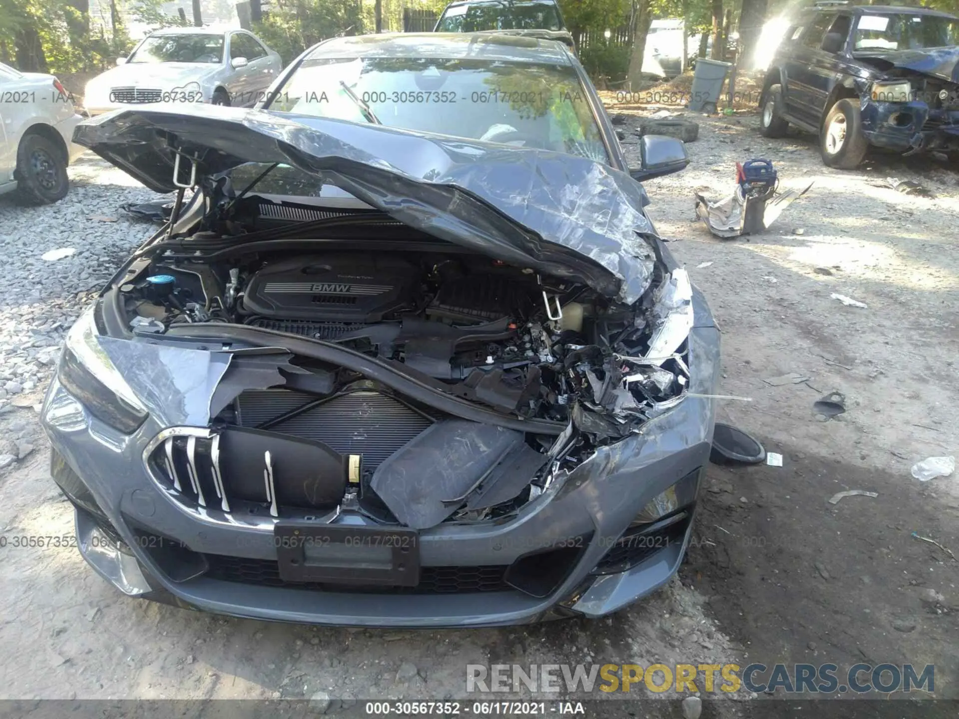 6 fotografías del automóvil dañado WBA73AK09M7G96167 BMW 2 SERIES 2021