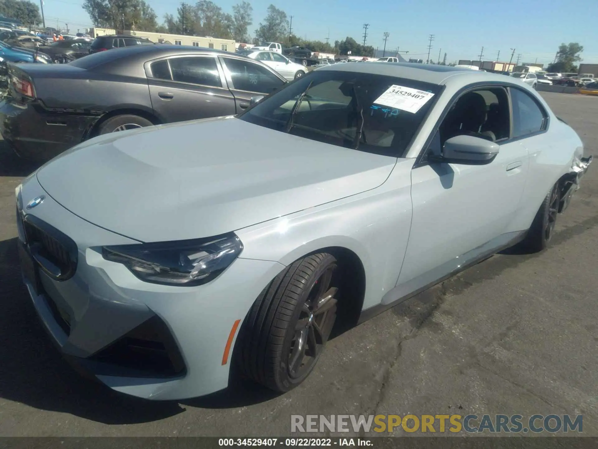 2 fotografías del automóvil dañado 3MW23CM03N8C61581 BMW 2 SERIES 2022