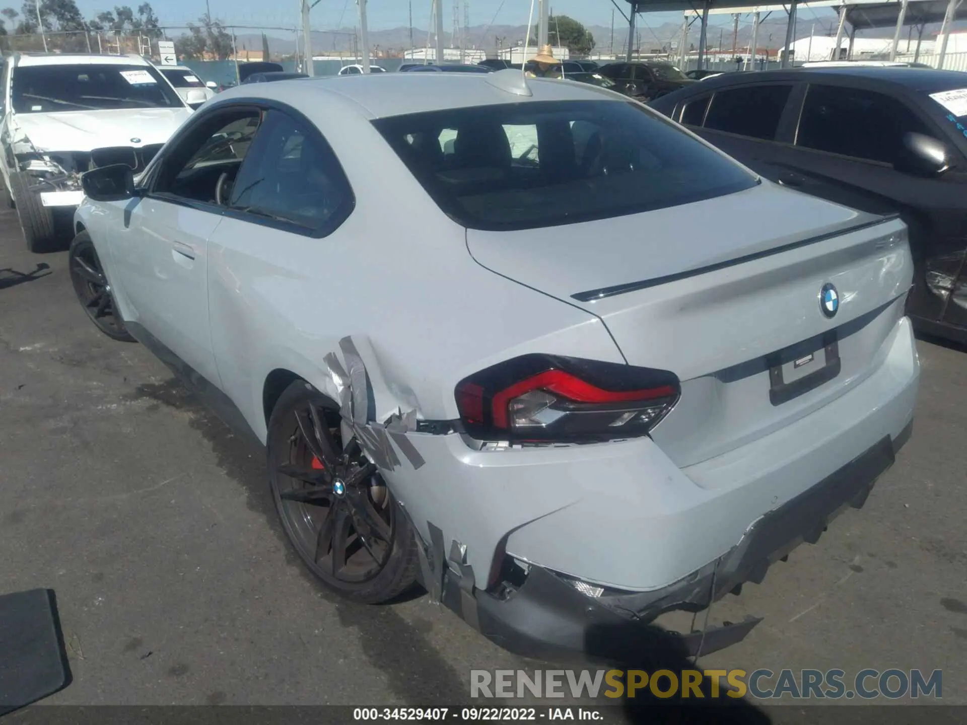 3 fotografías del automóvil dañado 3MW23CM03N8C61581 BMW 2 SERIES 2022