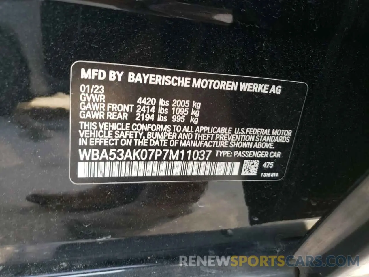 14 fotografías del automóvil dañado WBA53AK07P7M11037 BMW 2 SERIES 2023
