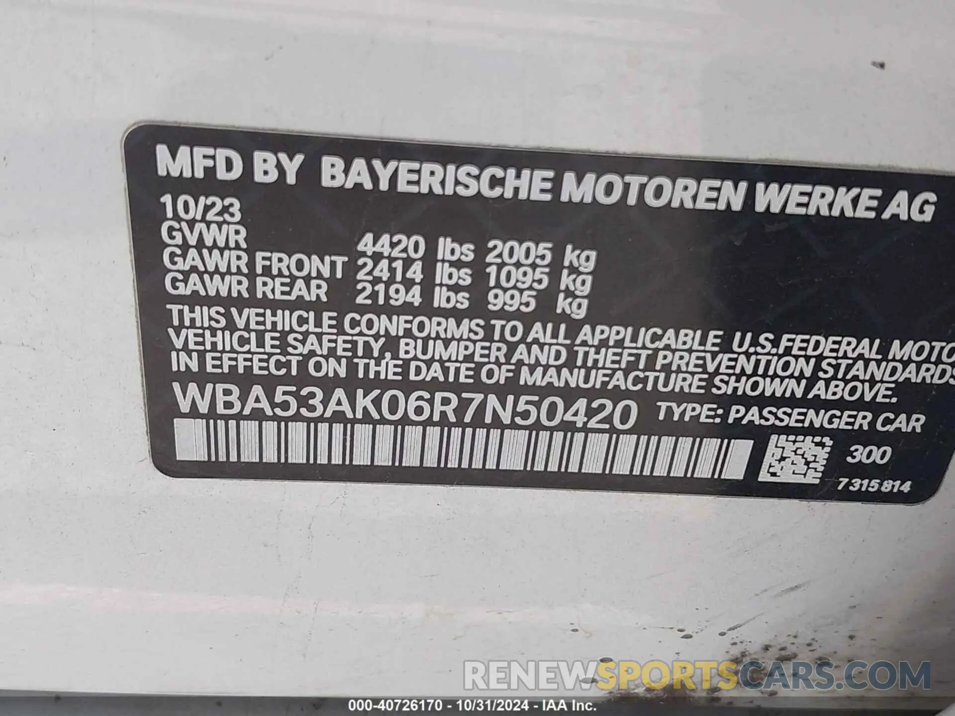 9 fotografías del automóvil dañado WBA53AK06R7N50420 BMW 228 GRAN COUPE 2024