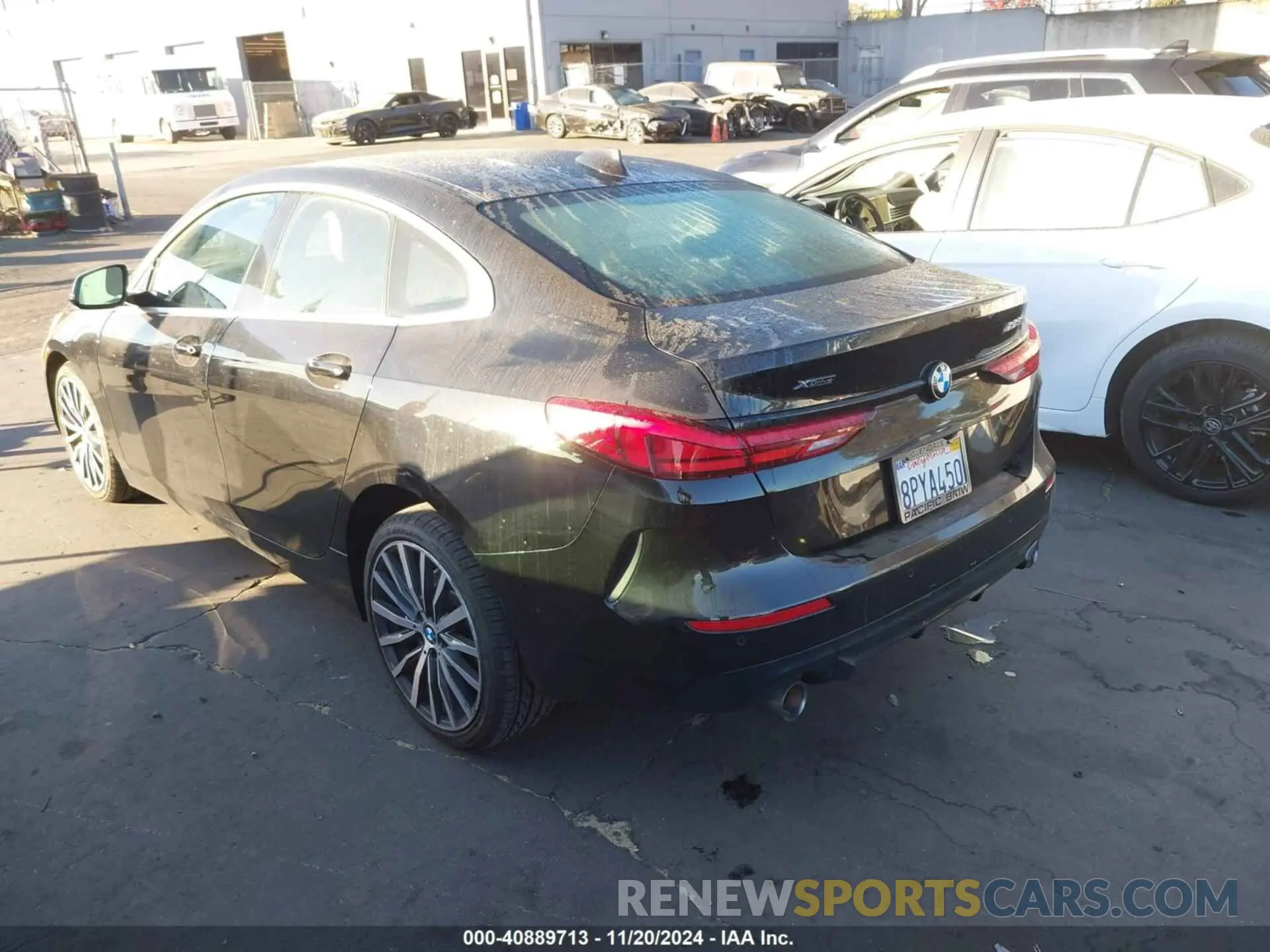 3 fotografías del automóvil dañado WBA73AK05L7F72668 BMW 228I GRAN COUPE 2020