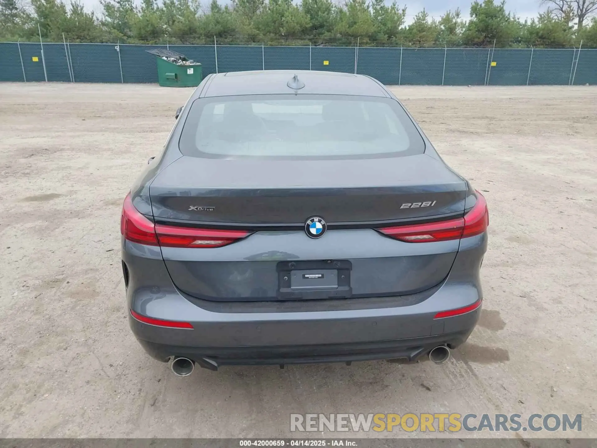 17 fotografías del automóvil dañado WBA73AK06L7F52011 BMW 228I GRAN COUPE 2020