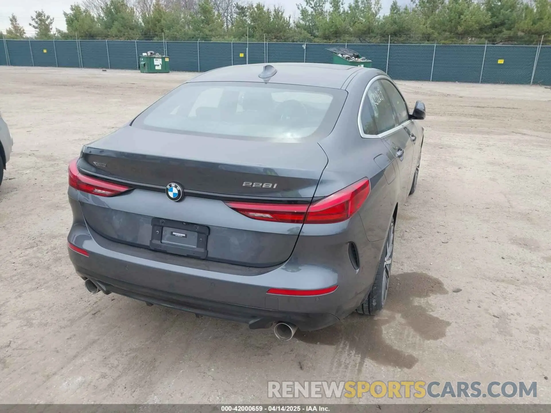 4 fotografías del automóvil dañado WBA73AK06L7F52011 BMW 228I GRAN COUPE 2020