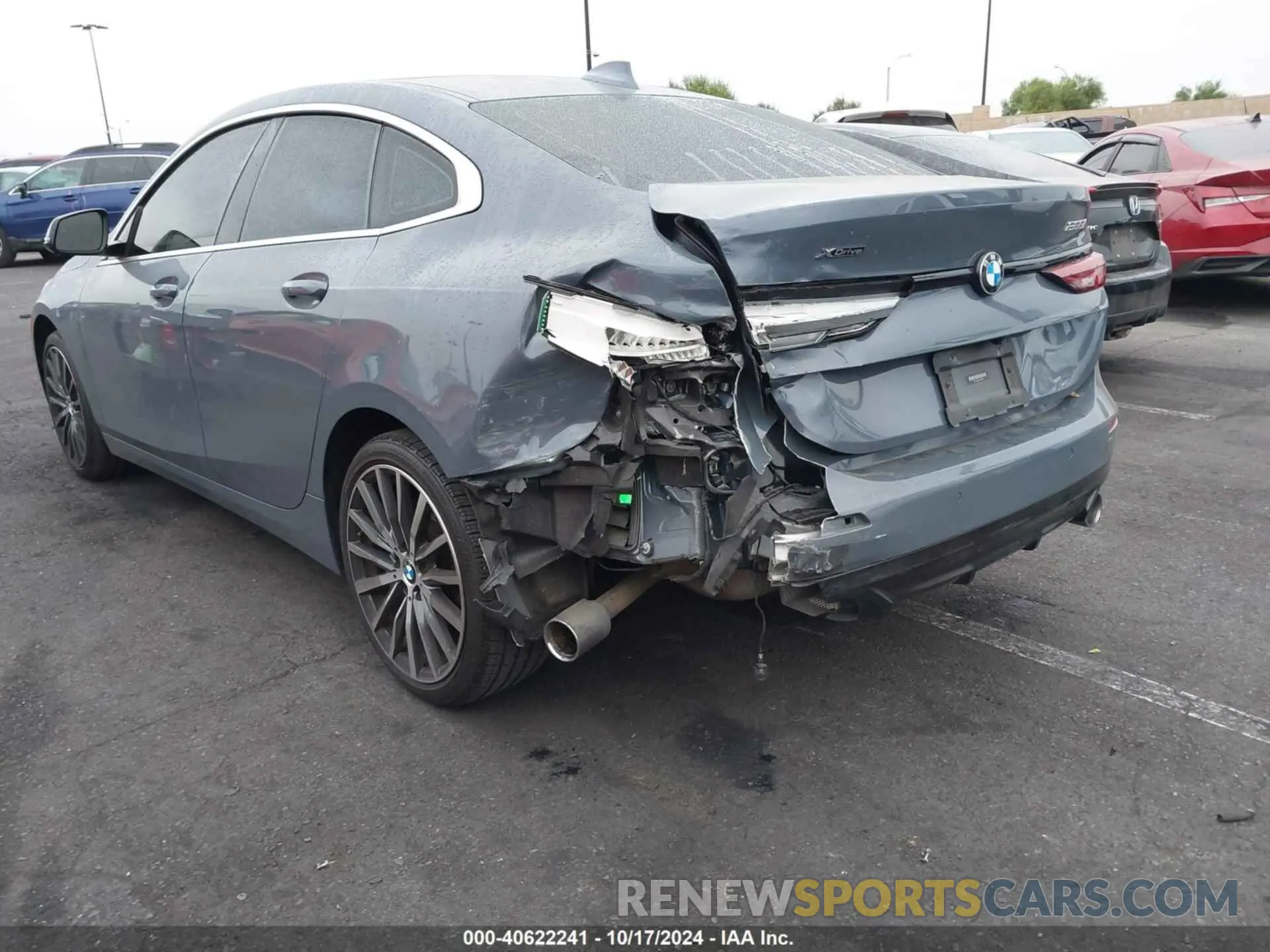 6 fotografías del automóvil dañado WBA73AK09L7G10483 BMW 228I GRAN COUPE 2020