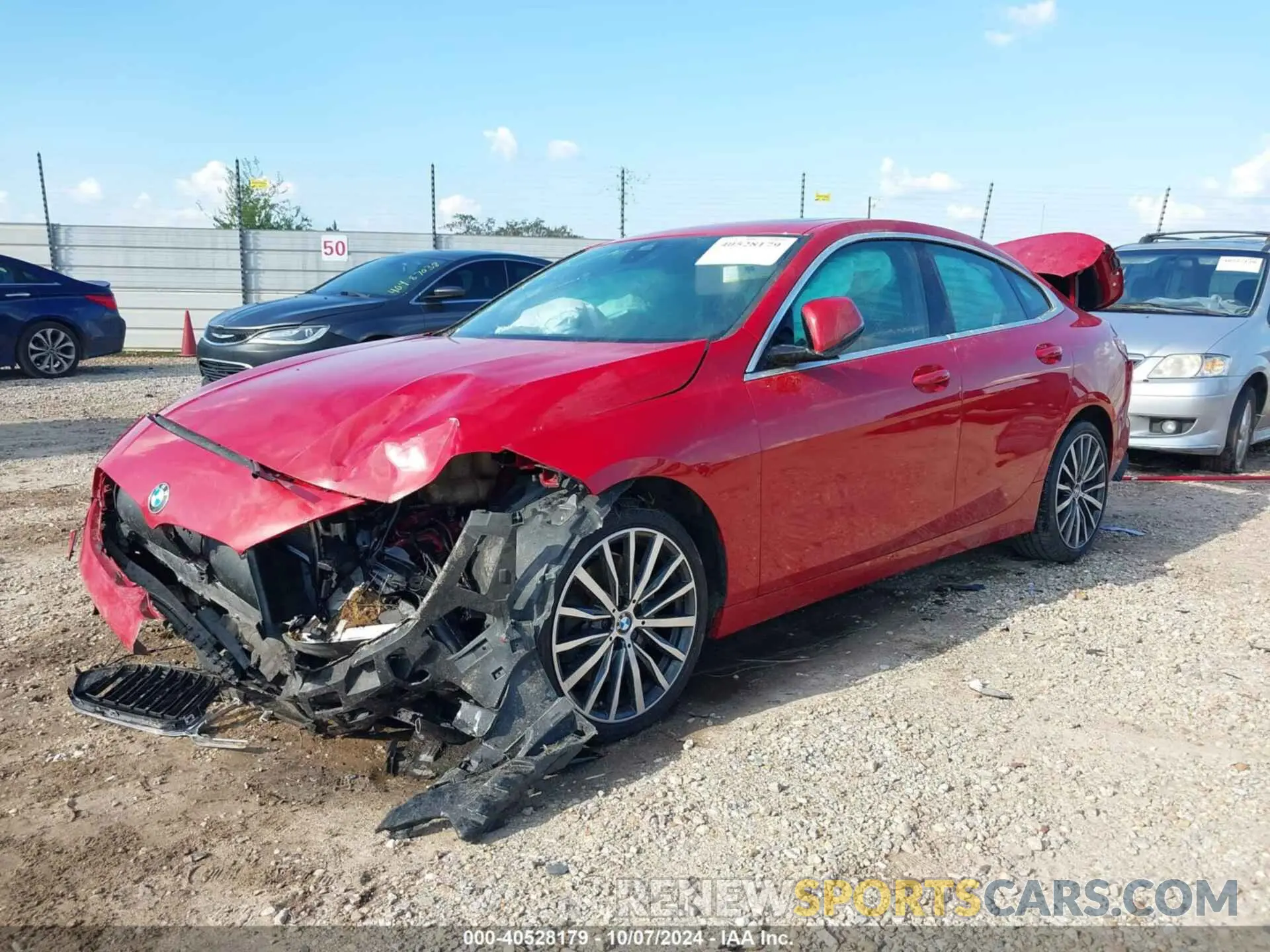2 fotografías del automóvil dañado WBA73AK01M7G69920 BMW 228I GRAN COUPE 2021