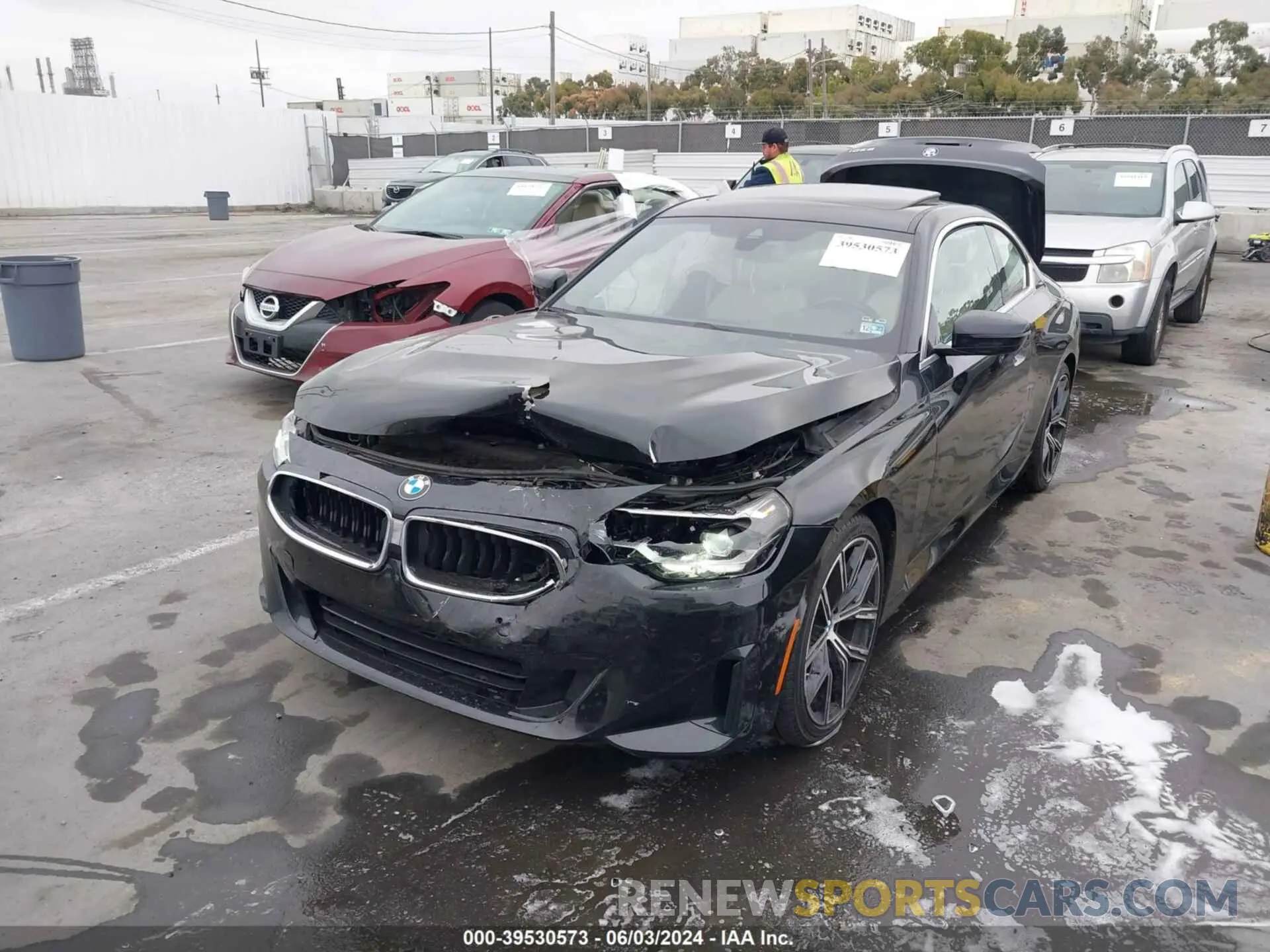 2 fotografías del automóvil dañado 3MW23CM01N8C18082 BMW 230 2022