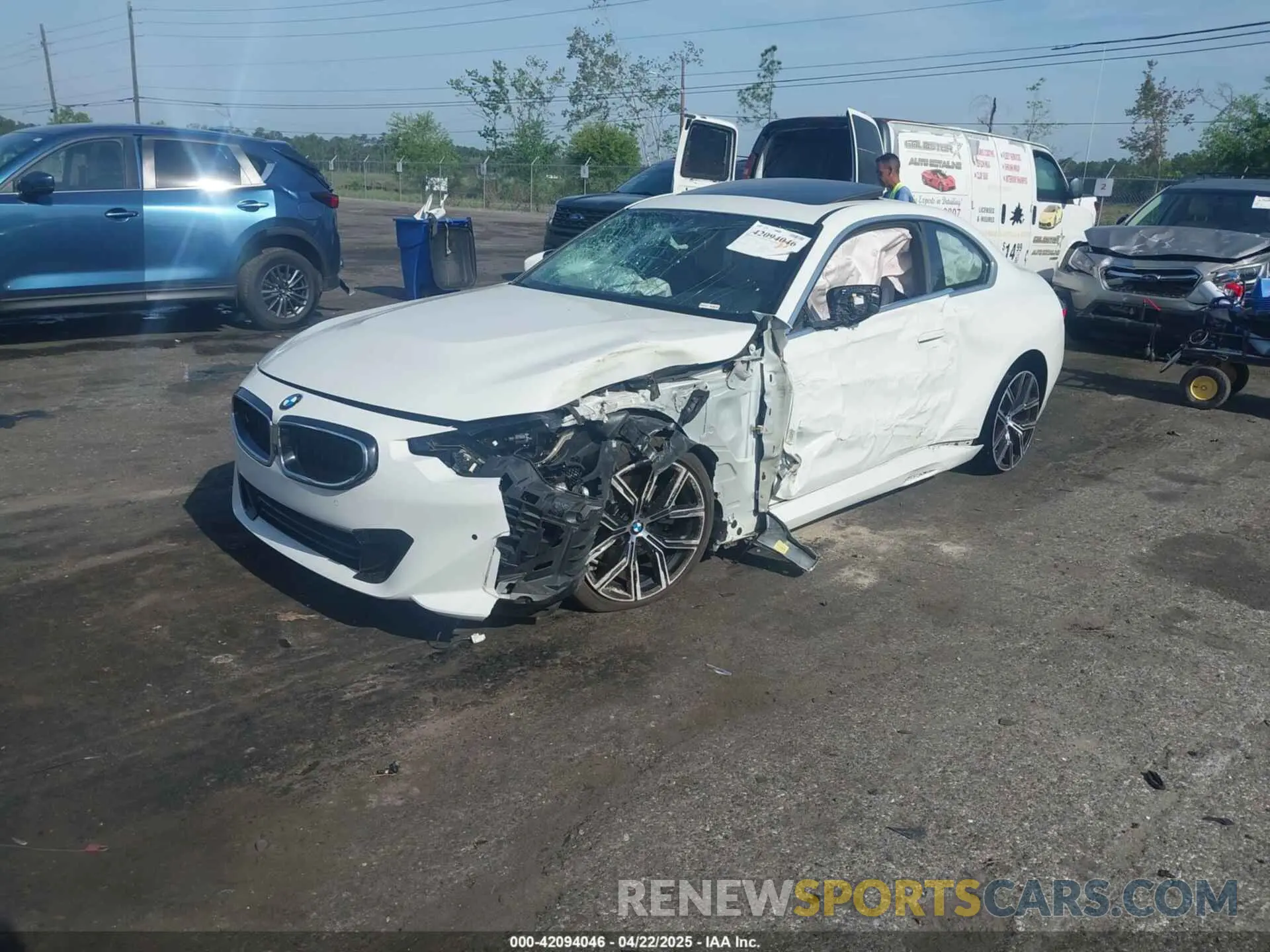 2 fotografías del automóvil dañado 3MW23CM0XN8C48827 BMW 230 2022