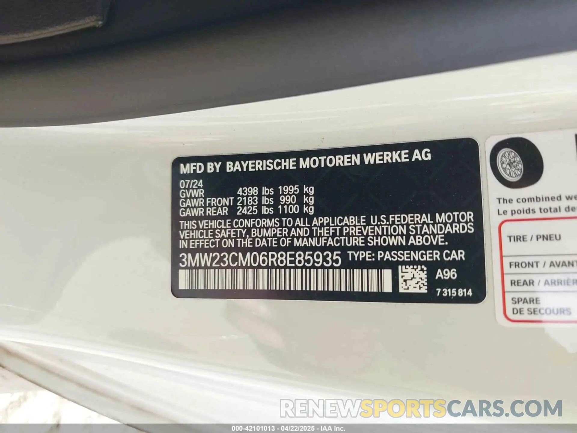 9 fotografías del automóvil dañado 3MW23CM06R8E85935 BMW 230 2024