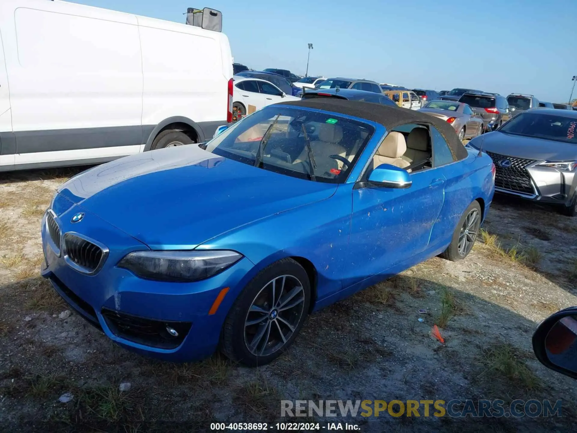 2 fotografías del automóvil dañado WBA2M7C51KVD51938 BMW 230I 2019