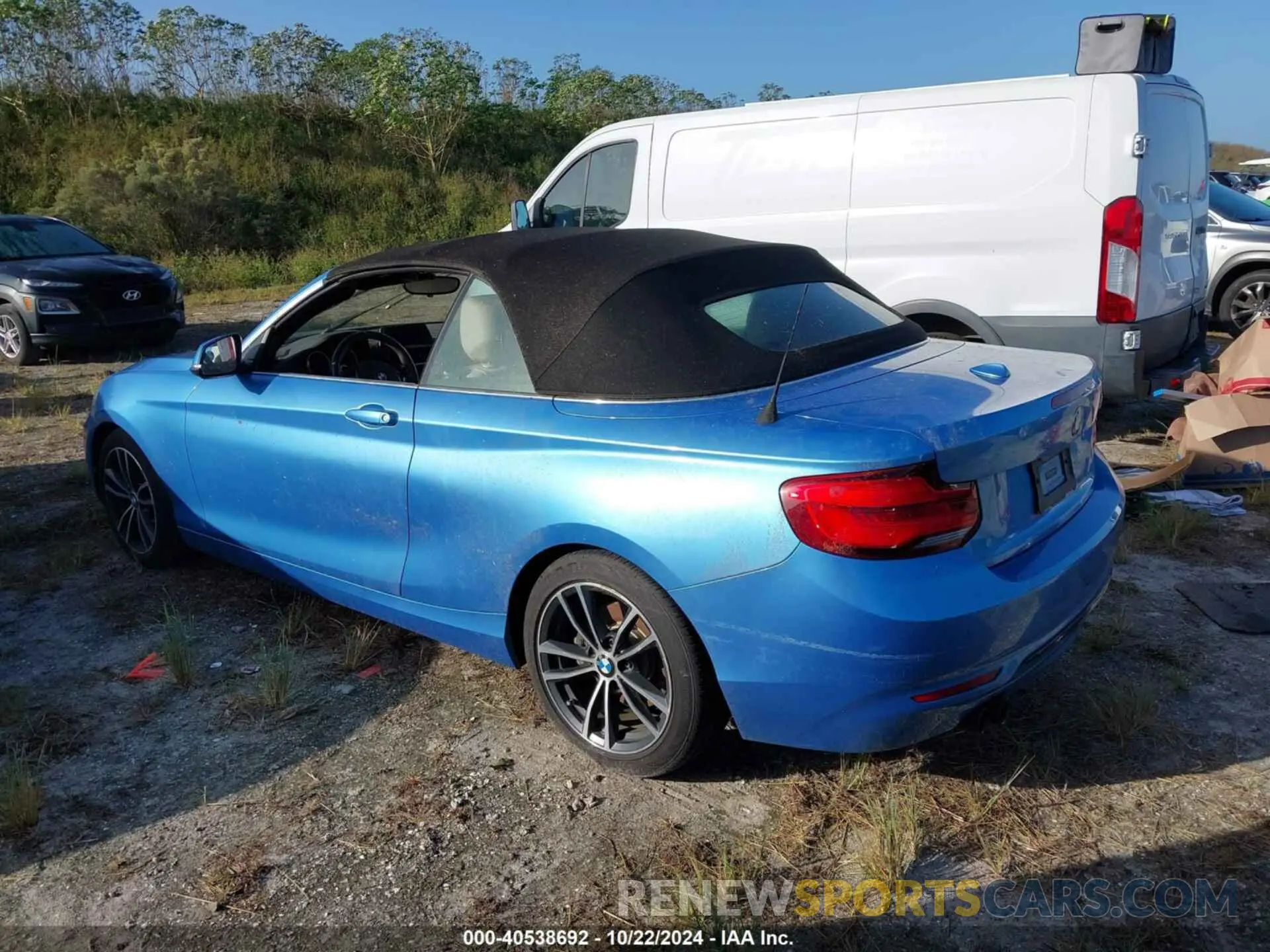 3 fotografías del automóvil dañado WBA2M7C51KVD51938 BMW 230I 2019