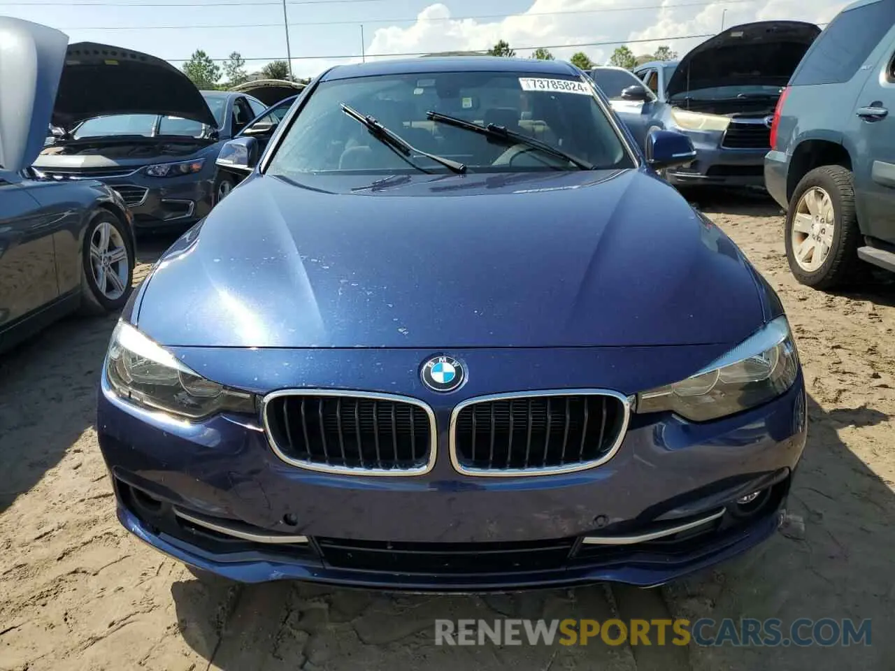 5 fotografías del automóvil dañado WBA8E9G52GNU28754 BMW 3 SERIES 2016