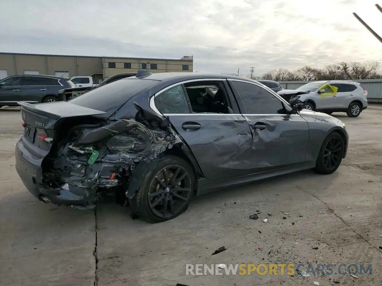 3 fotografías del automóvil dañado 3MW5R1J50K8B01198 BMW 3 SERIES 2019